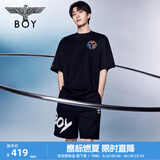 BOY LONDON【范丞丞同款】潮牌男女同款春夏涂鸦朋克运动短裤N13901 黑色 L