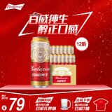 百威啤酒经典纯生500ml*12听整箱装新旧包装 