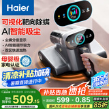 海尔（haier）【小红花套系】【母婴级】世家除螨仪床宝床上吸尘器礼物送礼大吸力双尘杯去螨虫吸尘神器HZ-CS1S
