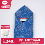 良良（Liangliang）新生儿秋冬小被子 夹棉盖被可做抱被 外出包裹巾 【天宫蓝】恒温-厚夹棉.可脱胆 95*95cm