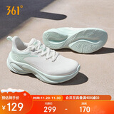 361°运动鞋女秋冬季灵狐防泼水休闲厚底减震通勤跑步鞋子682532244-2