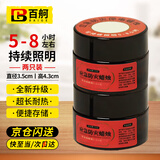 百舸（BAIGE） 应急防灾蜡烛 停电照明蜡烛灯防水防风无烟蜡烛增温 便捷黑色小瓶款30g 2个装 CW054547