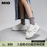 MIO【宋亚轩同款】米奥小白休闲鞋厚底板鞋运动情侣溶解女鞋男老爹鞋 白色 （李昀锐同款） 37