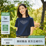 AIGLE艾高短袖T恤春夏经典款户外DFT速干排汗SILVADUR抗菌女 帝国深蓝 AT491 L(170/92A)