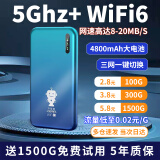 乔锐斯随身WiFi5G双频WiFi6充电宝二合一免插卡热点便携式车载高速无限流量上网卡2024款4G高速全网通 【顶配加强】12核+5GHz【10～20m/s】