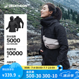 迪卡侬（DECATHLON）冲锋衣男三合一男女夹克防风防水夹克男保暖可拆卸内胆抓绒衣外套 女款 星野黑 S