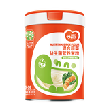 每滋婴幼儿米粉1段宝宝辅食2段营养米乳婴儿高铁锌钙米糊6-36月 益生菌米粉【混合蔬菜】 500g*1罐
