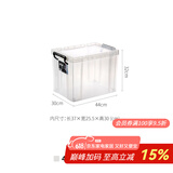 TENMA日本天马ROX系列收纳箱家用超大衣服整理箱透明塑料大容量周转箱 440L-27L(长44*宽30*高32cm)