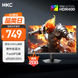 HKC 27英寸240Hz高刷FastIPS硬件低蓝光HDR400广色域1ms电竞游戏PS5台式电脑显示器猎鹰 G27H3S经典版