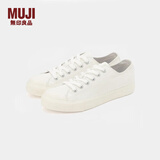 无印良品（MUJI）男女通用不易疲劳不易沾水运动鞋无性别男款女款小白鞋帆布鞋鞋子 米白色1A 35 码/225mm（尺码偏大拍小一码）