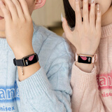 HKMW华为机HUAWEl适用情侣款一对智能手表2025新节日送礼物男女朋友表运动手环9pro支付 粉色+黑色硅胶对表【离线支付|来电提醒|多运动模式