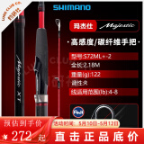 SHIMANO禧玛诺22款马杰士Majestic XT路亚竿玛杰仕远投泛用淡海水钓鱼竿 2.18m S72ML+-2 直柄2节