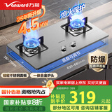 万和（Vanward）国家补贴20% 天然气燃气灶具不锈钢煤气炉双灶嵌入式4.5kW家用猛火一级能效家电以旧换新 B6B338XW