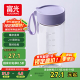 富光清然玻璃杯 高硼硅玻璃水杯子 女生便携牛奶咖啡高颜值茶杯480ml