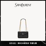 YSL圣罗兰【礼物】女士PUFFER TOY羊皮革手袋迷你袋 黑色 U