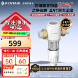 滨特尔（pentair）前置过滤器大通量家用全屋自来水管道40μm过滤器9吨/H大流量水驱涡轮+反冲洗刮洗净水器 【升级9T/H】S160前置过滤器