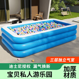 川岛熊充气游泳池家用泳池加厚超大水池户外小孩戏水池