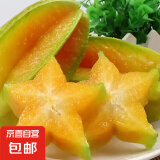 现摘杨桃 新鲜水果 五角星杨桃 鲜甜多汁 水果 新鲜杨桃2个
