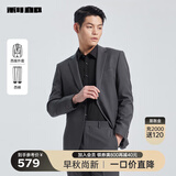 利郎官方西装套装男商务西服正装职业装新郎结婚礼服男士西服套装 绿灰（G4QXF821SA） 2XL 180/92A  裤子180/86A