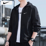耐克（NIKE）外套男士 25春秋季新款运动服装梭织连帽防风衣透气舒适休闲夹克 薄款/建议拍大一码/晒图退10 L 【175】体重130~150斤左右