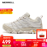 迈乐（Merrell）官方店男女款户外登山徒步鞋减震MOAB 3迈越者轻量防滑耐磨透气 J037522浅米白（女款） 37