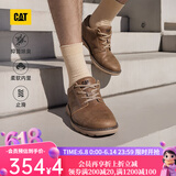 CAT卡特休闲皮鞋男士复古工装轻户外软牛皮防滑通勤鞋P725212N3AMC29 浅褐 41