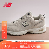NEW BALANCE  NB530 官方老爹鞋男鞋女鞋情侣复古低帮网面休闲运动鞋 月光米 MR530SH 【建议拍小半码】 37.5 (脚长23cm尺码详询客服)