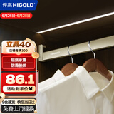 悍高（HIGOLD）衣柜挂衣杆橱柜杆晾衣杆钴铂金1000柜（内宽1015-1023mm）带管座