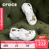 卡骆驰crocs洞洞鞋贝雅男鞋女鞋轻便耐磨一脚蹬拖鞋休闲鞋|10126 白-100 36 /37(220mm)