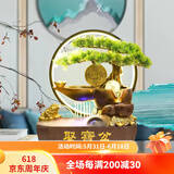 尊儒 假山流水喷泉水车景观循环水摆件室内客厅桌面高山店铺开业礼品 大号（带雾）