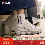 FILA 杨幂同款斐乐官方女鞋豌豆鞋运动鞋休闲鞋厚底老爹鞋 燕麦棕-OM 38.5