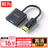 胜为（shengwei）DP转VGA转换器 Displayport转VGA母头高清转接线头 笔记本电脑接显示器投影仪线 DC-101