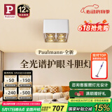 Paulmann P德国柏曼护眼明装斗胆灯客厅卧室餐厅全光谱防眩格栅射灯无主灯 【四灯-紫光护眼】4000K-45°