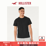 HOLLISTER24夏款经典小海鸥情侣基础款短袖T恤男装女装KI324-4042 黑色 M (180/100A)