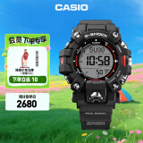 卡西欧（CASIO） G-SHOCK 六局GW-9500MUDMAN系列液晶泥王太阳能手表防泥防沙男表 GW-9500-1PR-六局电波