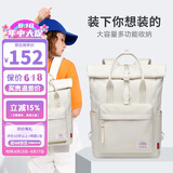 第九城（V.NINE）双肩包男大容量笔记本电脑包旅行背包情侣款大中学生书包 果仁杏