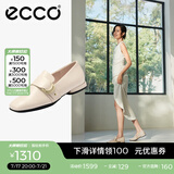 爱步（ECCO）乐福鞋女 25年春季新款通勤单鞋简约气质粗跟女鞋 安妮方头208563 石灰色20856301378 39