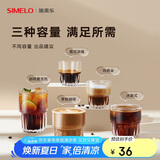 SIMELO施美乐高颜值玻璃咖啡杯意式咖啡杯冰美式浓缩拿铁杯芬兰300ML