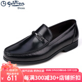 金利来（Goldlion）男鞋2025新款商务正装鞋皮鞋男休闲鞋男士皮鞋豆豆鞋透气软底软皮 黑色皮鞋G515310502AAA 40