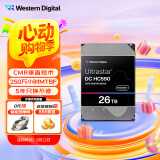 西部数据（WD）26TB企业级氦气机械硬盘HC590 SATA 7200转512MB CMR垂直 服务器硬盘 3.5英寸WUH722626ALE6L4