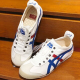 莆田男鞋纯原老虎鞋懒人鞋一脚蹬情侣男女经典帆布鞋休闲运动 白湖蓝（无鞋带纯原） 40