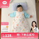 良良（liangliang）婴儿睡袋 春秋冬宝宝一体睡袋可拆袖棉儿童防踢被被子睡被包裹式 【咕噜绿·夹棉】15-20℃ L（建议身高85-95cm）