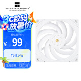 Thermalright(利民)  TL-B14W 14CM 白色性能级风压扇 1500转速PWM  S-FDB V2轴承 三次元动平衡 