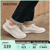 斯凯奇（Skechers）男鞋夏季商务皮鞋舒适板鞋透气软底轻便休闲鞋户外工作鞋210835