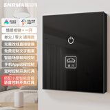 赛尔玛（SNRMA）智能触摸开关小爱语音控制开关面板手机app远程遥控蓝牙mesh单火 智能一开【玻璃黑色】
