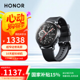 荣耀（HONOR）手表4Pro 黑色 超窄边常亮屏 10天eSIM超长续航 心率血氧监测智能手表 飞驰竞技 龙年表盘新年礼物