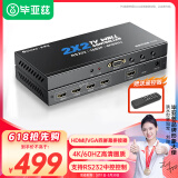 毕亚兹 HDMI视频画面拼接器 多屏宝一进四出视频融合器 高清4K@60Hz电视屏幕拼接屏控制器 4路处理器