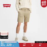 Levi's李维斯男士浅咖色短裤薄款潮流个性时尚简约商务宽松休闲裤 卡其色 34