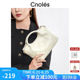 蔻一（Cnoles）斜挎包包女士小众高级感菱格单肩小手提包生日礼物送女友老婆