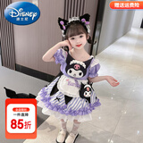 迪士尼（Disney）童装洛丽塔公主裙儿童连衣裙夏季蓬蓬裙女童裙子库洛米万圣节服装 单件短袖紫色裙子 110尺码4~5岁【100-110cm】cm